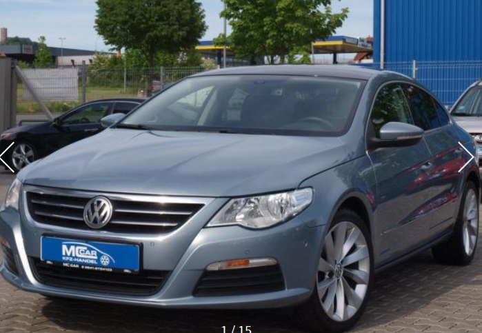 lhd VOLKSWAGEN PASSAT CC (01/05/2009) - 